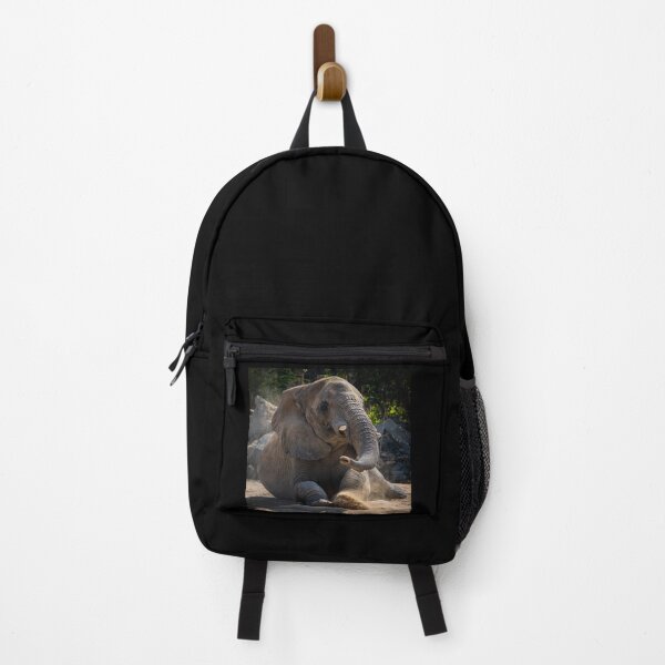 Item preview, Majestic African Elephant Playing in Dust - Powerful Wildlife Nature Photography designed and sold by AbulailArt.