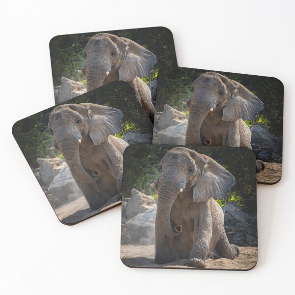 Item preview, Majestic African Elephant in Dust - Powerful Wildlife Nature Photography designed and sold by AbulailArt.
