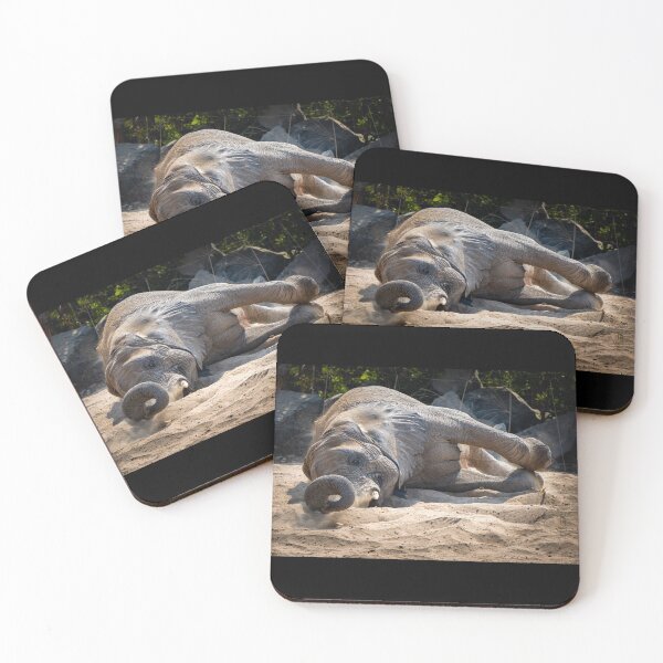Item preview, Majestic African Elephant Dust Bath - Powerful Wildlife Nature Photography designed and sold by AbulailArt.