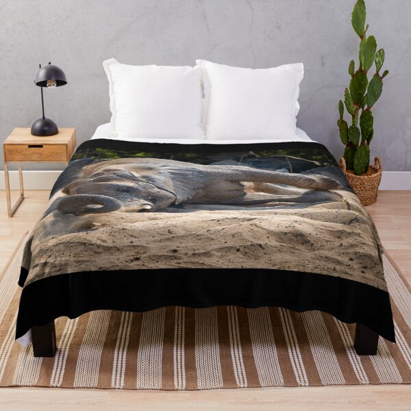 Item preview, Majestic African Elephant Dust Bath - Powerful Wildlife Nature Photography designed and sold by AbulailArt.