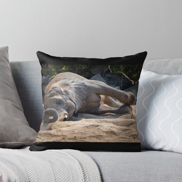 Item preview, Majestic African Elephant Dust Bath - Powerful Wildlife Nature Photography designed and sold by AbulailArt.