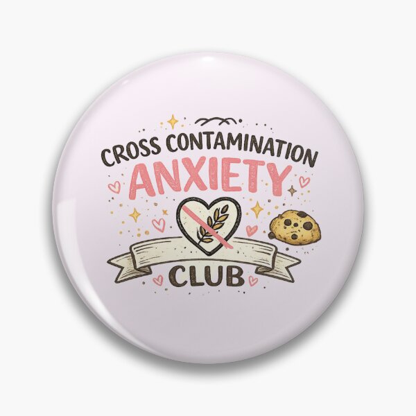 Item preview, Cross Contamination Anxiety Club – Funny Gluten Free Coeliac Food Allergy Quote Design designed and sold by My Gluten Free Life UK.
