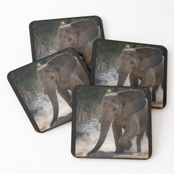 Item preview, Noble African Elephant Walking - Close Up Wildlife Portrait designed and sold by AbulailArt.