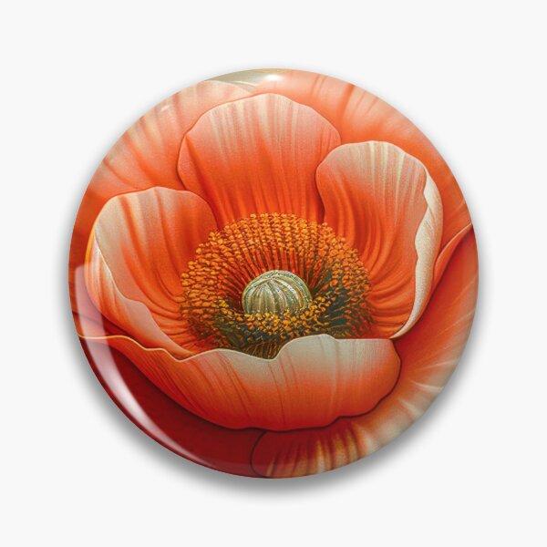 Artikelvorschau, Rote und weiße Mohnblumen mit goldenen Akzenten, elegantes Blumengemälde, botanische Kunst entworfen und verkauft von MargaretWiktor.