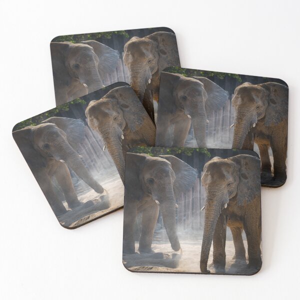 Item preview, Two African Elephants - Majestic Safari Wildlife Photography designed and sold by AbulailArt.