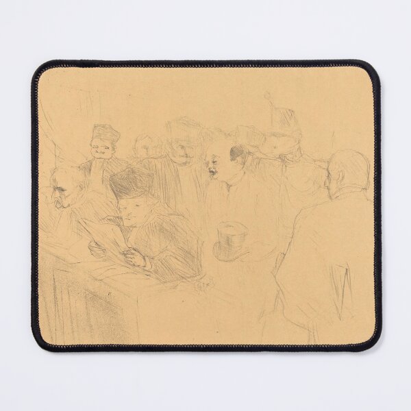 Item preview, Soudais Deposition by Henri de Toulouse-Lautrec | Vintage Courtroom Drawing Fine Art Print designed and sold by artofuniverse.
