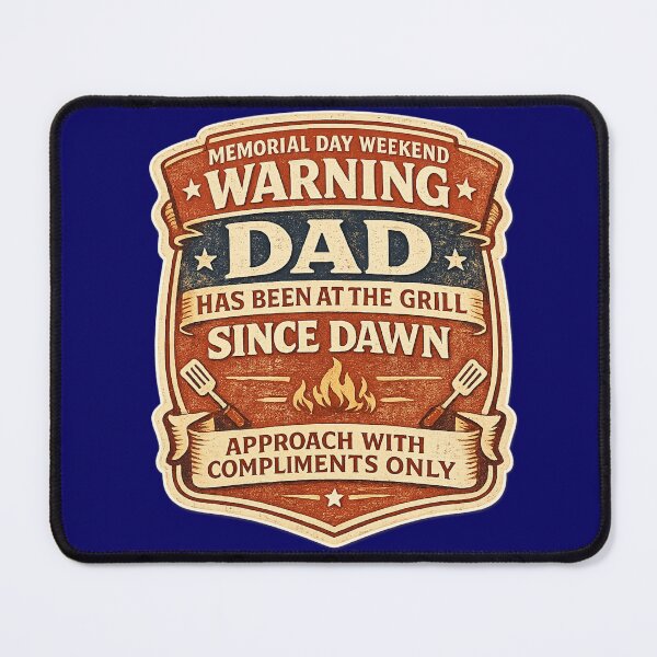 Item preview, Memorial Day Weekend Dad at the Grill Since Dawn – Funny Family BBQ Humor | Dad Gift USA designed and sold by irfanshikh.