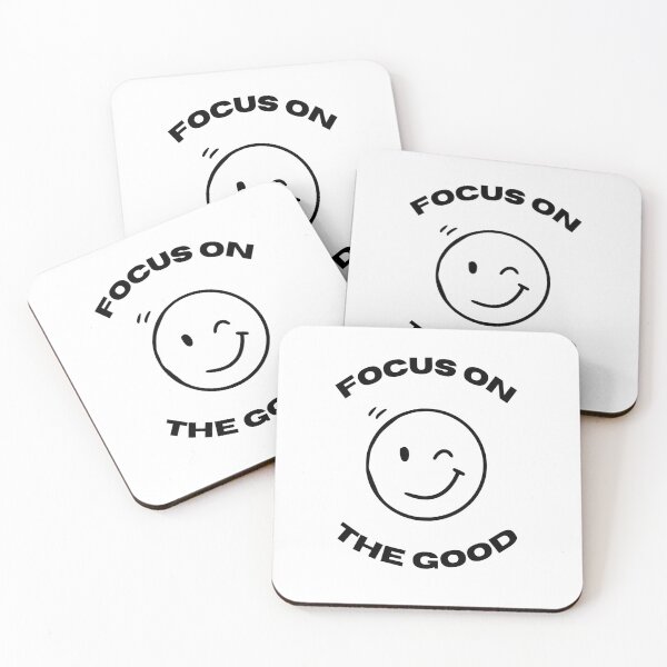 Item preview, Focus On The Good Minimalist Smiley Face designed and sold by VibeoCanvasShop.