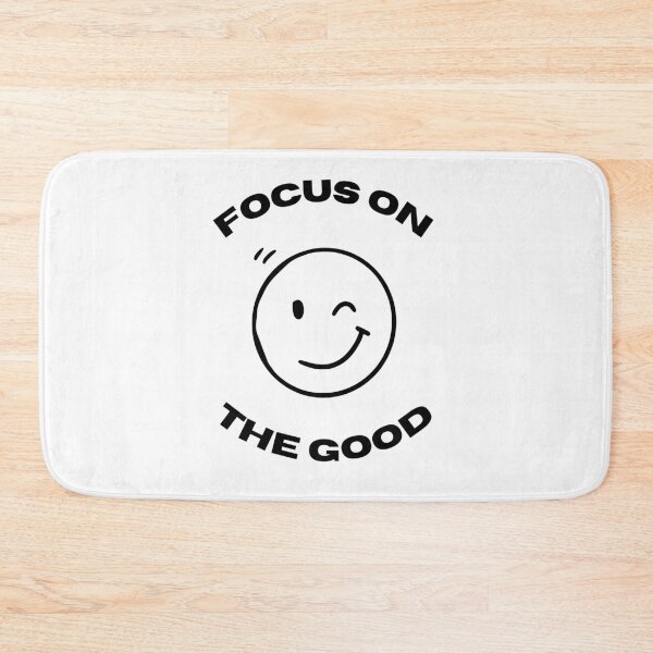 Item preview, Focus On The Good Minimalist Smiley Face designed and sold by VibeoCanvasShop.