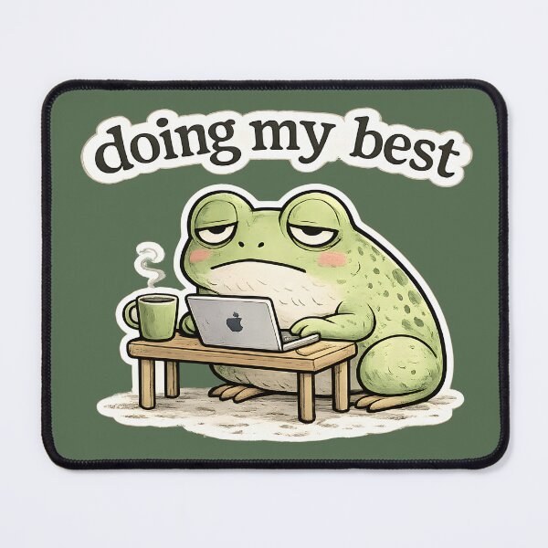 Item preview, Doing My Best Frog designed and sold by Stikaro.