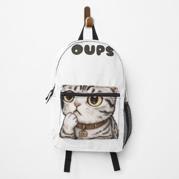 Aperçu de l'œuvre Cute Cat Pixel – Oops Funny Cat créée et vendue par TitiaDesign.