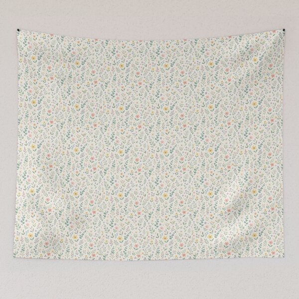 Item preview, Playful Wildflower Scatter Pattern – Cute Pastel Floral Hearts Sparkles Whimsical Spring Botanical Design designed and sold by My Gluten Free Life UK.
