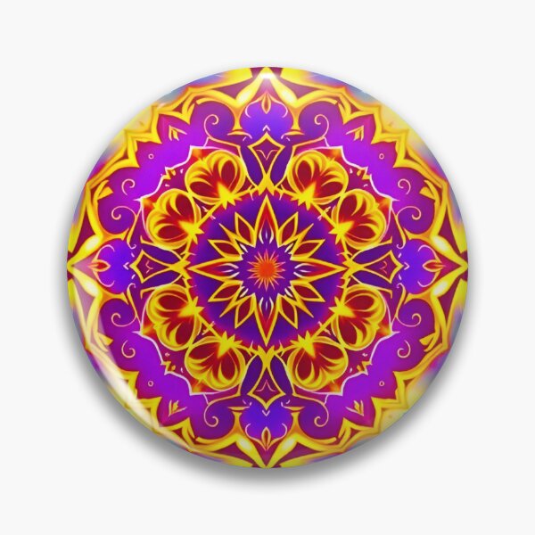 Item preview, Psychedelic Fractal Mandala Kaleidoscope Symmetrical Spiritual Universe Art designed and sold by Good Vibes .