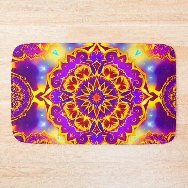 Item preview, Psychedelic Fractal Mandala Kaleidoscope Symmetrical Spiritual Universe Art designed and sold by Good Vibes .