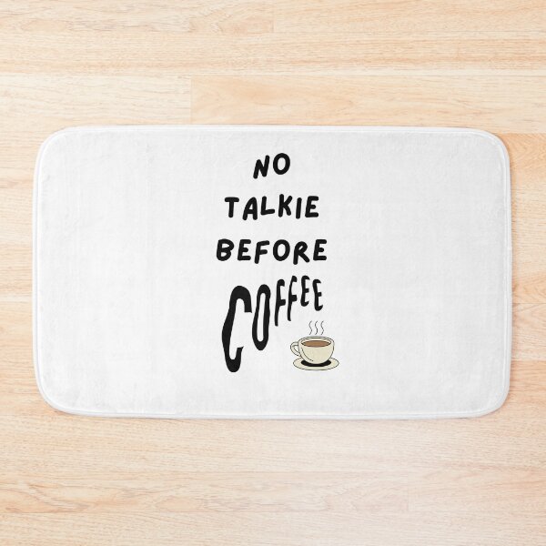 Item preview, No Talkie Before Coffee Funny Quote designed and sold by VibeoCanvasShop.