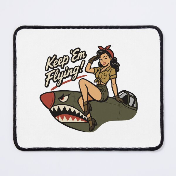 Item preview, WW2 Aviator Keep Em Flying designed and sold by ChunkByChunk.