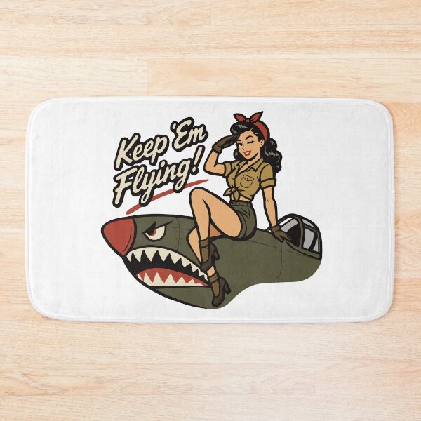 Item preview, WW2 Aviator Keep Em Flying designed and sold by ChunkByChunk.