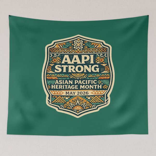 Item preview, AAPI Strong Asian Pacific Heritage Month 2026 – Bold Geometric Cultural Art | Pride Gift designed and sold by irfanshikh.