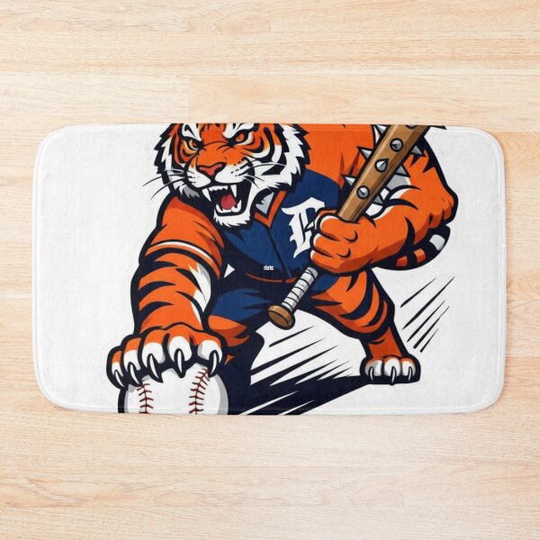 Item preview, Aggressive Tiger Baseball Pitcher Mascot designed and sold by Pandora´s Box.