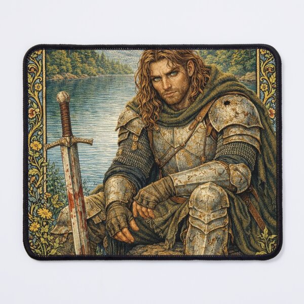 Item preview, Fallen Knight by Lake, Embroidery Style designed and sold by doinitzart.