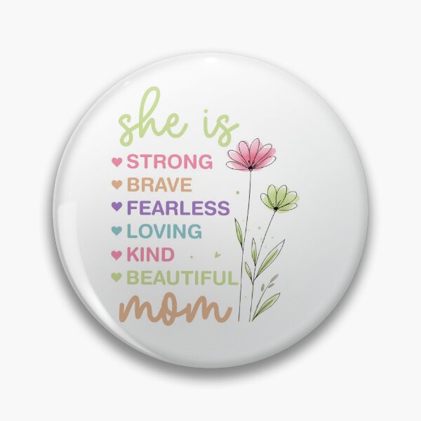 Item preview, She Is Strong Brave Fearless Loving Kind Beautiful designed and sold by AURA-APPAEL.