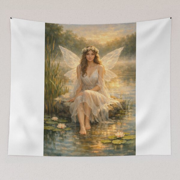 Item preview, Fairy sitting Dreamy Fairy by Morning Lake designed and sold by doinitzart.