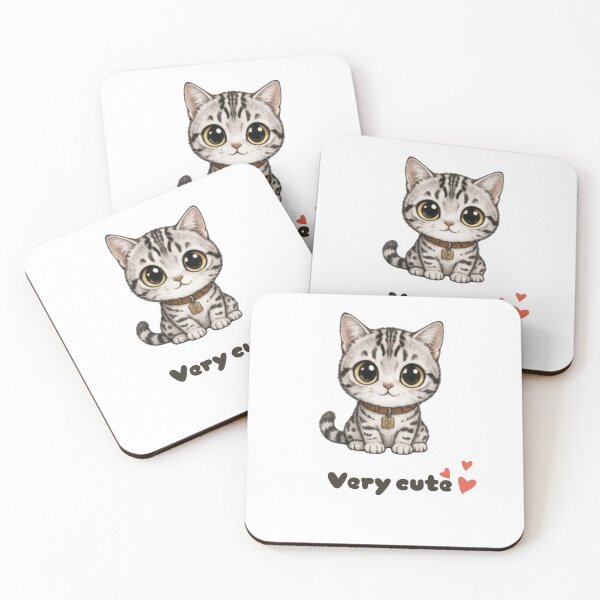 Item preview, Very Cute Pixel Cat – Kawaii Chibi Cat Sticker designed and sold by TitiaDesign.