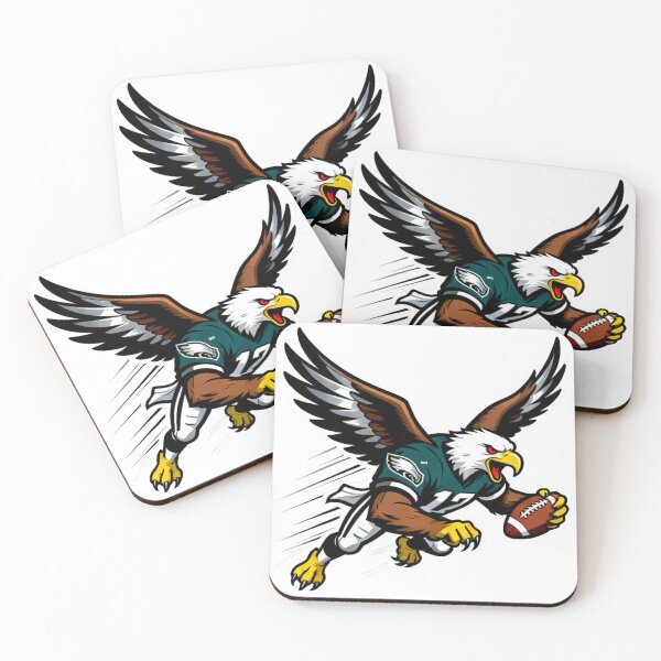Item preview, Flying Eagle Football Mascot with Ball designed and sold by Pandora´s Box.