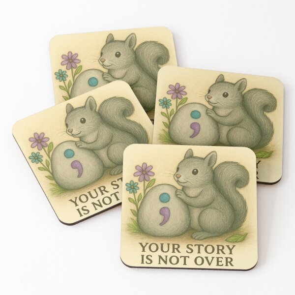 Item preview, Your story is not over; Semicolon Awareness designed and sold by Kmhbelieve620.