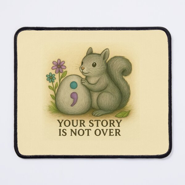 Item preview, Your story is not over; Semicolon Awareness designed and sold by Kmhbelieve620.