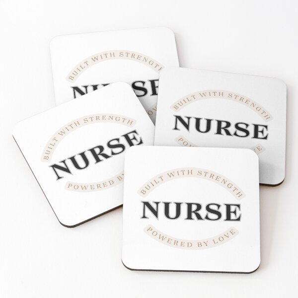 Item preview, Built with Strength Powered by Love Nurse T-Shirt Positive RN Gift Inspirational Tee designed and sold by BananaPrint.