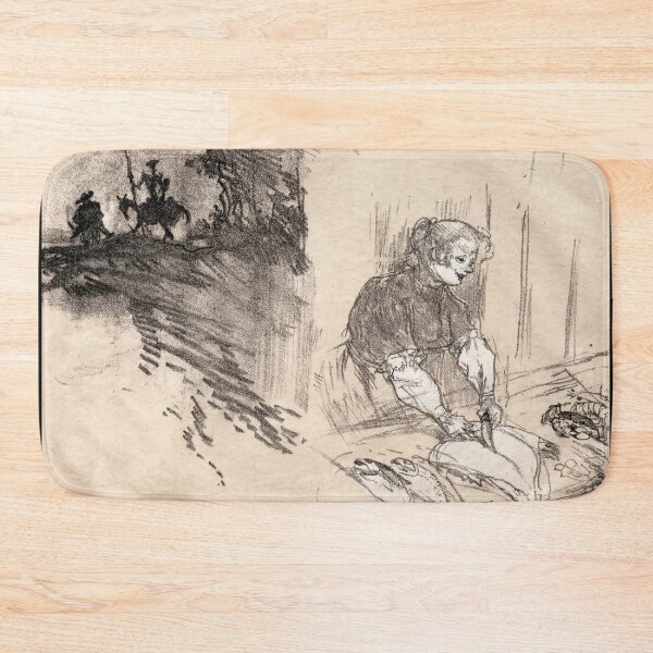 Item preview, The Brief Joys Cover by Henri de Toulouse-Lautrec | Art Nouveau Sketch Fine Art Print designed and sold by artofuniverse.