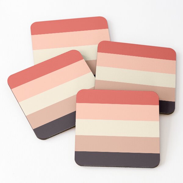 Item preview, Red, orange, off-white & purple blocks designed and sold by Mint + Midnight.