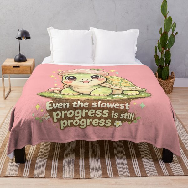 Item preview, Cute Mushroom Turtle – Even the Slowest Progress Is Still Progress designed and sold by Nusha Creations.