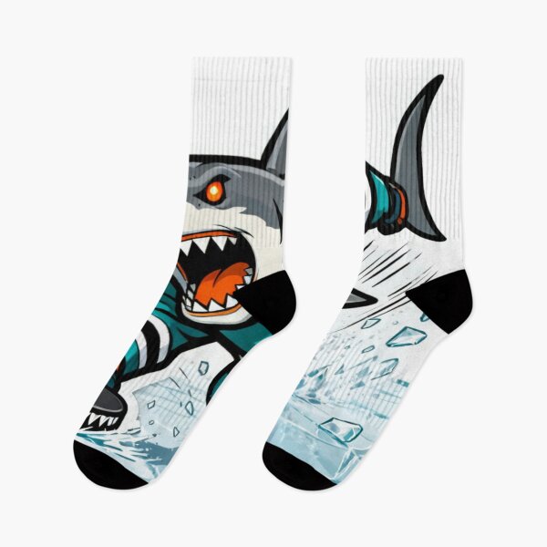Item preview, Angry Shark Hockey Player Mascot on Ice designed and sold by Pandora´s Box.