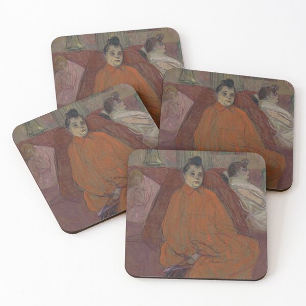 Item preview, The Divan by Henri de Toulouse-Lautrec | Belle Époque Cabaret Fine Art Print designed and sold by artofuniverse.