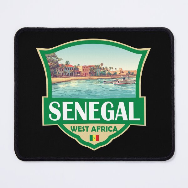 Item preview, Senegal Illustration Retro Badge designed and sold by KrisSidDesigns.