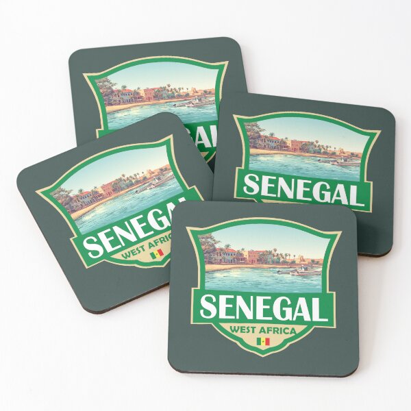 Item preview, Senegal Illustration Retro Badge designed and sold by KrisSidDesigns.