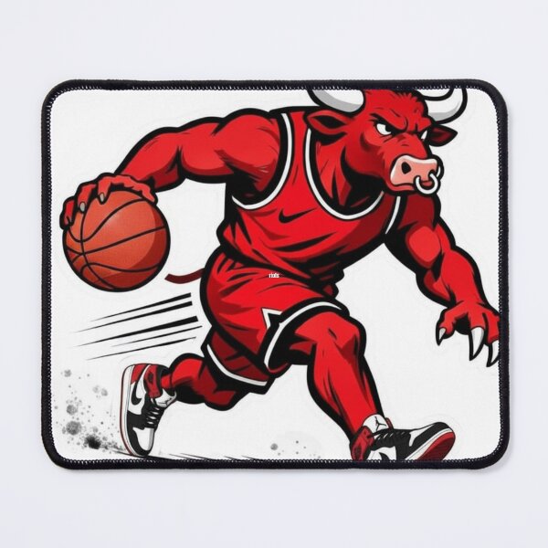 Item preview, Fierce Red Bull Basketball Player Mascot designed and sold by Pandora´s Box.