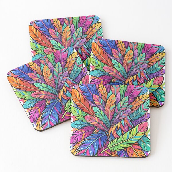 Item preview, Rainbow feathers designed and sold by PP&RAINBOW SHOP.