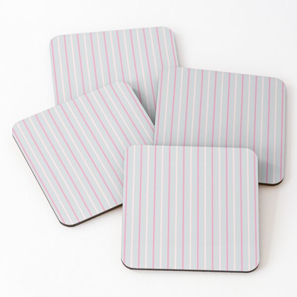 Item preview, Aluminum foil, amaranth pink & misty rose vertical stripes designed and sold by Mint + Midnight.