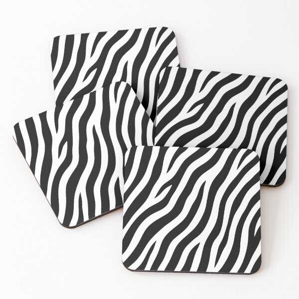 Item preview, Black and White Zebra Print Pattern Minimal Fashion Design designed and sold by Tattee.
