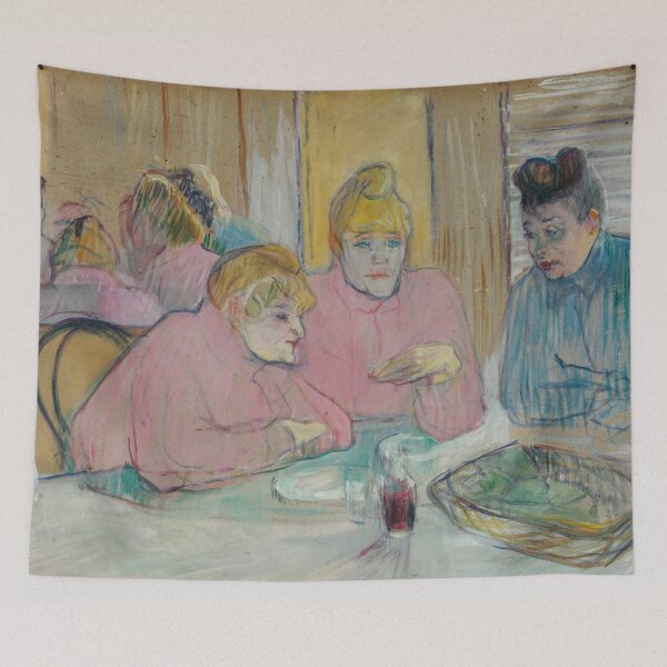Item preview, The Ladies in the Dining Room by Henri de Toulouse-Lautrec | Vintage Paris Café Fine Art Print designed and sold by artofuniverse.