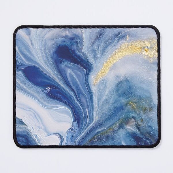 Item preview, Abstract Art - Fluid Art Blue Marble designed and sold by Becky-Poppins.