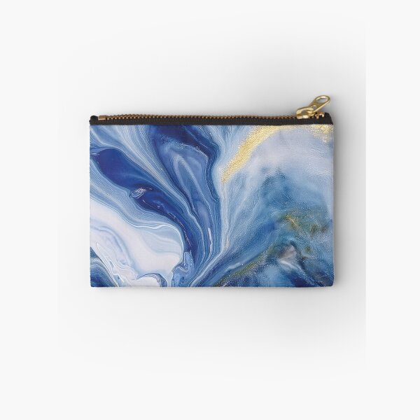 Item preview, Abstract Art - Fluid Art Blue Marble  designed and sold by Becky-Poppins.
