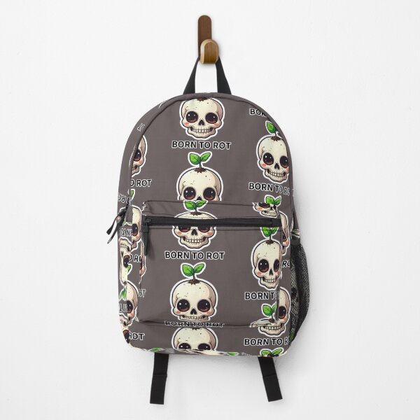 Item preview, Born To Rot – Skull with Sprouting Plant designed and sold by Ecocrushstudio.