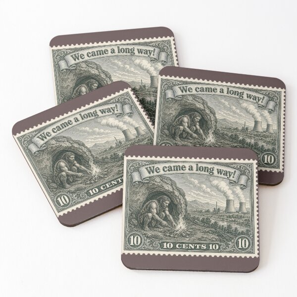Item preview, From Primates to Astronauts: Vintage Stamp designed and sold by 9xgraphics.