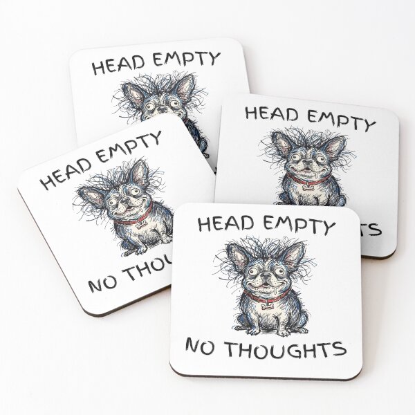 Item preview, Head Empty No Thoughts Funny Dog Meme designed and sold by Joruproyect.