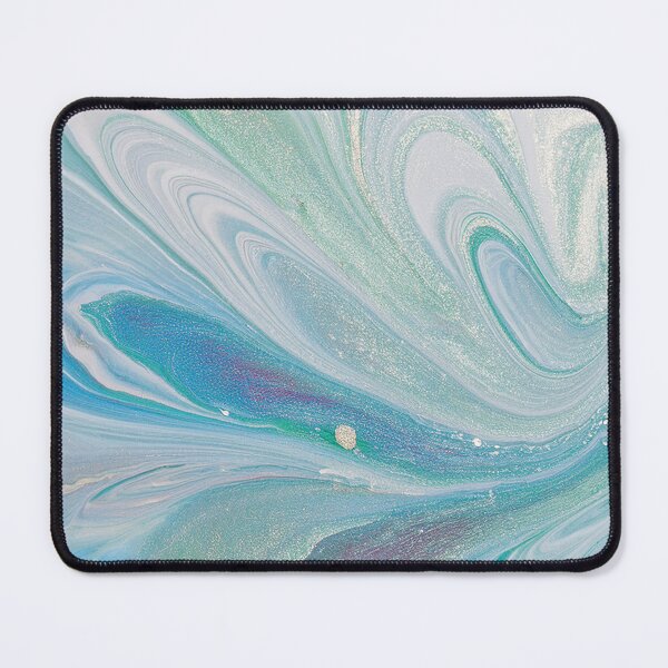 Item preview, Abstract Art - Fluid Art Soft Calming Blues and Greens  designed and sold by Becky-Poppins.
