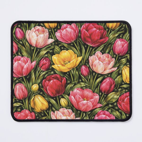 Item preview, Maximalist Tulip Pattern designed and sold by Velvet Botanica Atelier.